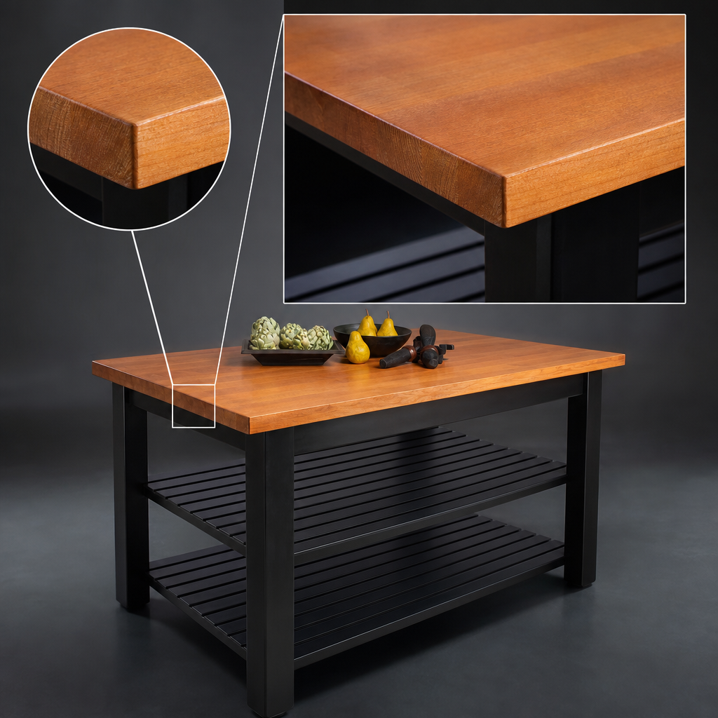Edge Grain Wood Top