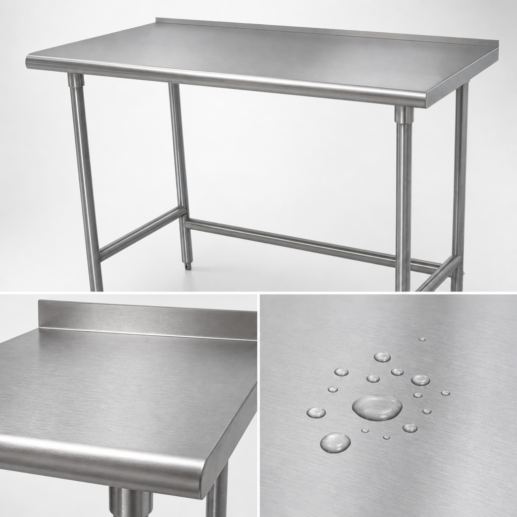 14-Gauge 304 Stainless Steel Top