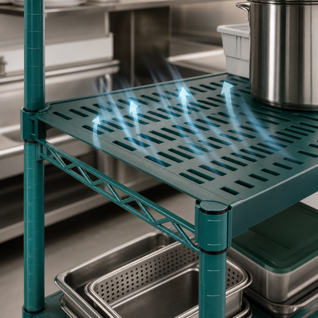 Louvered Shelf Surface
