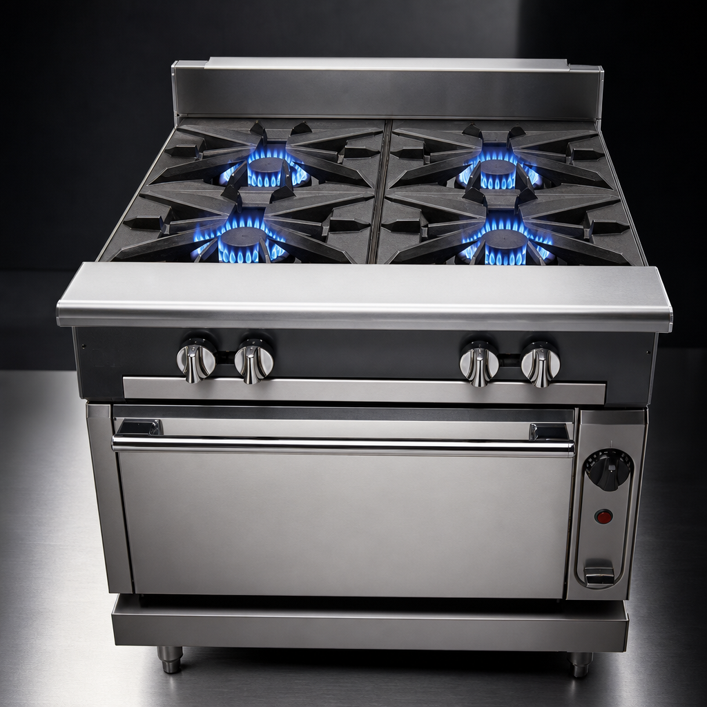 Six Open Burners