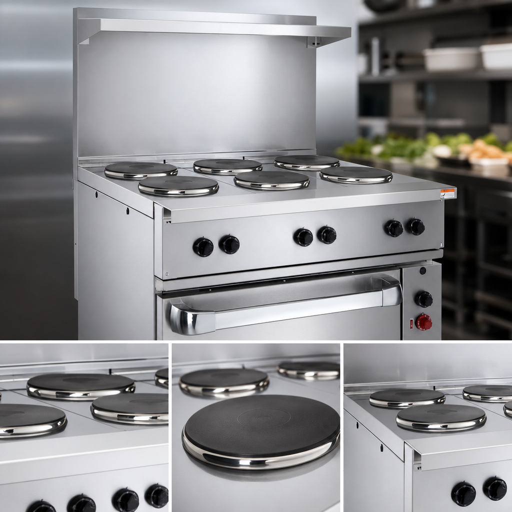 Six 2.0 kW French Hotplates