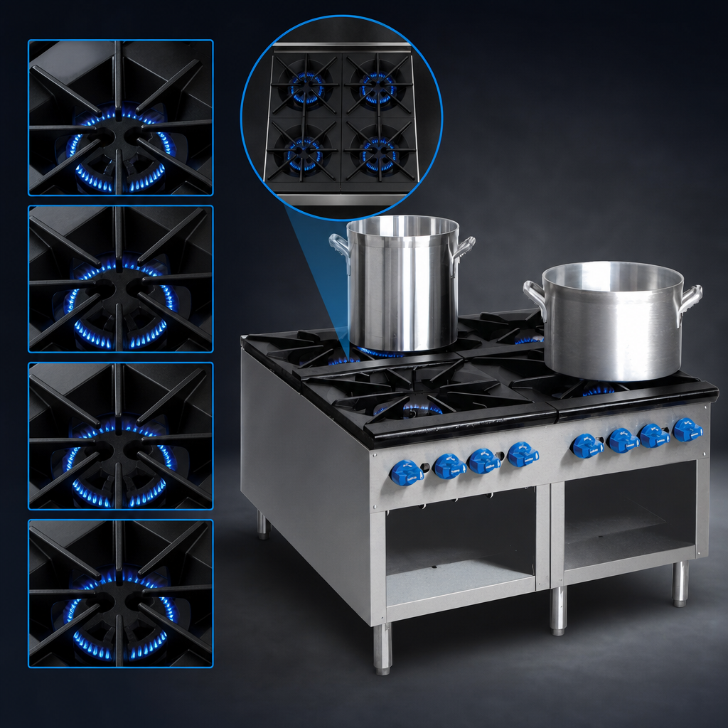 Four Burner Sections