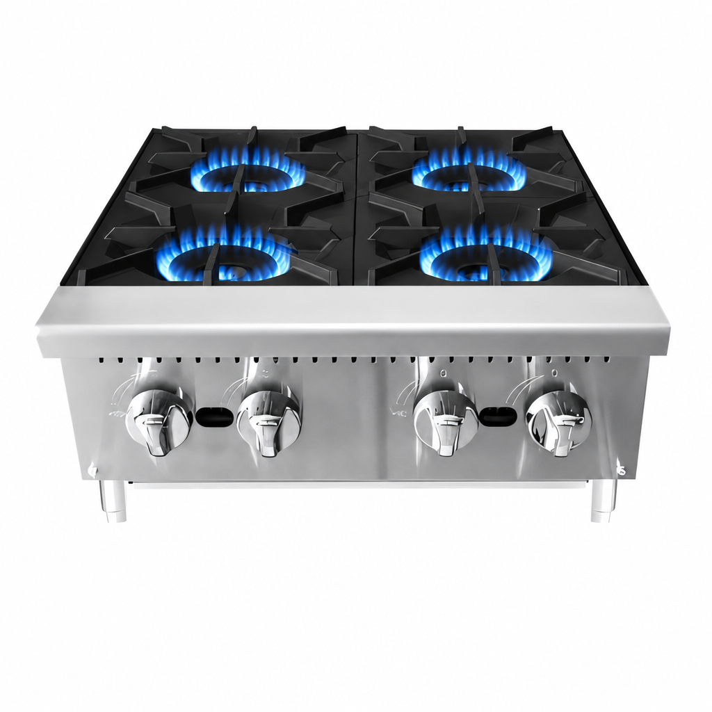 Four High-Output Burners