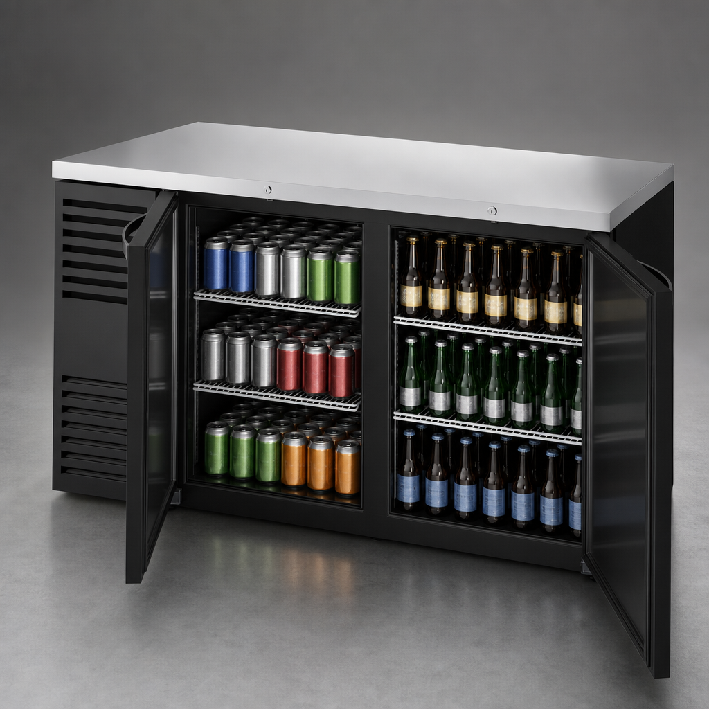 Two-Door Beverage Capacity