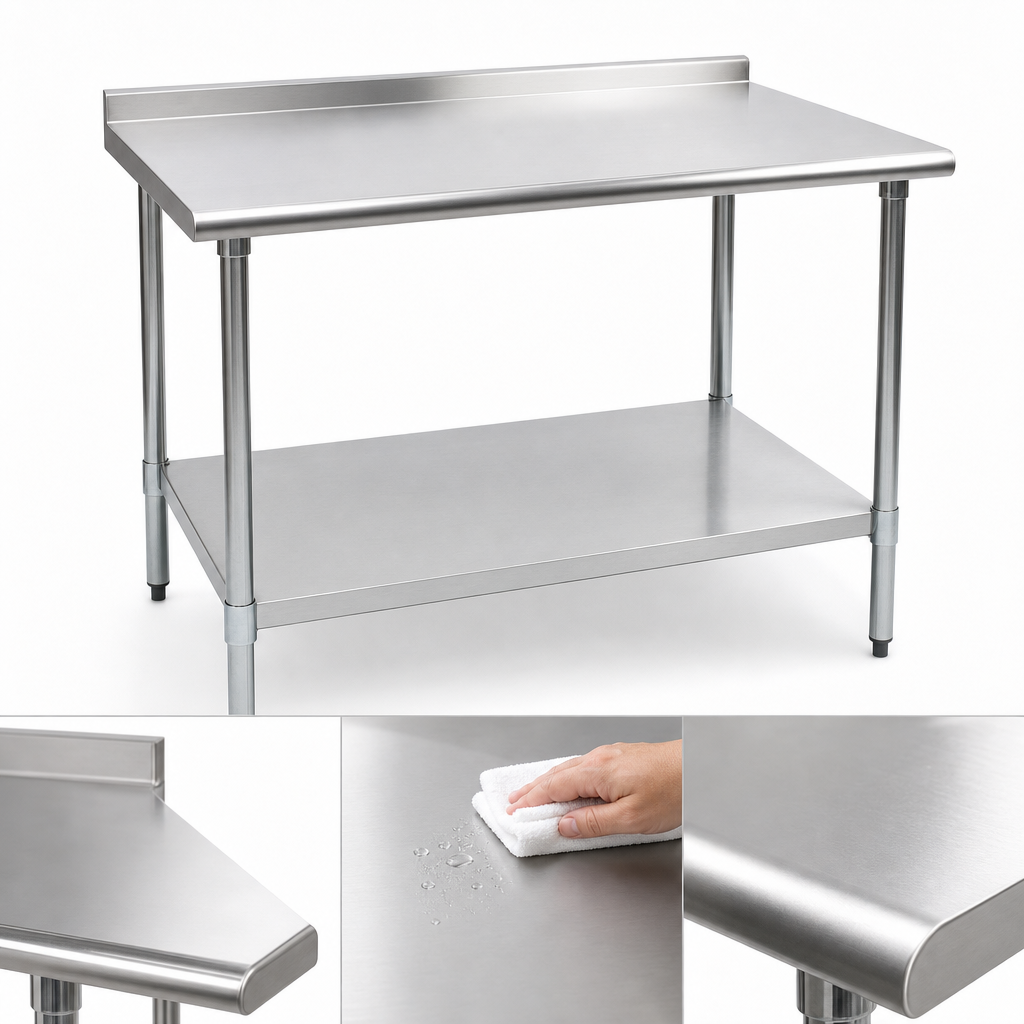 16-Gauge Stainless Steel Top