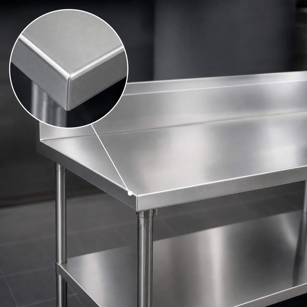 14-Gauge 304 Stainless Steel Top