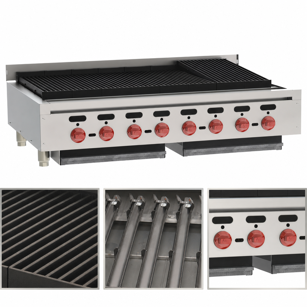 Eight Cast Iron Burners