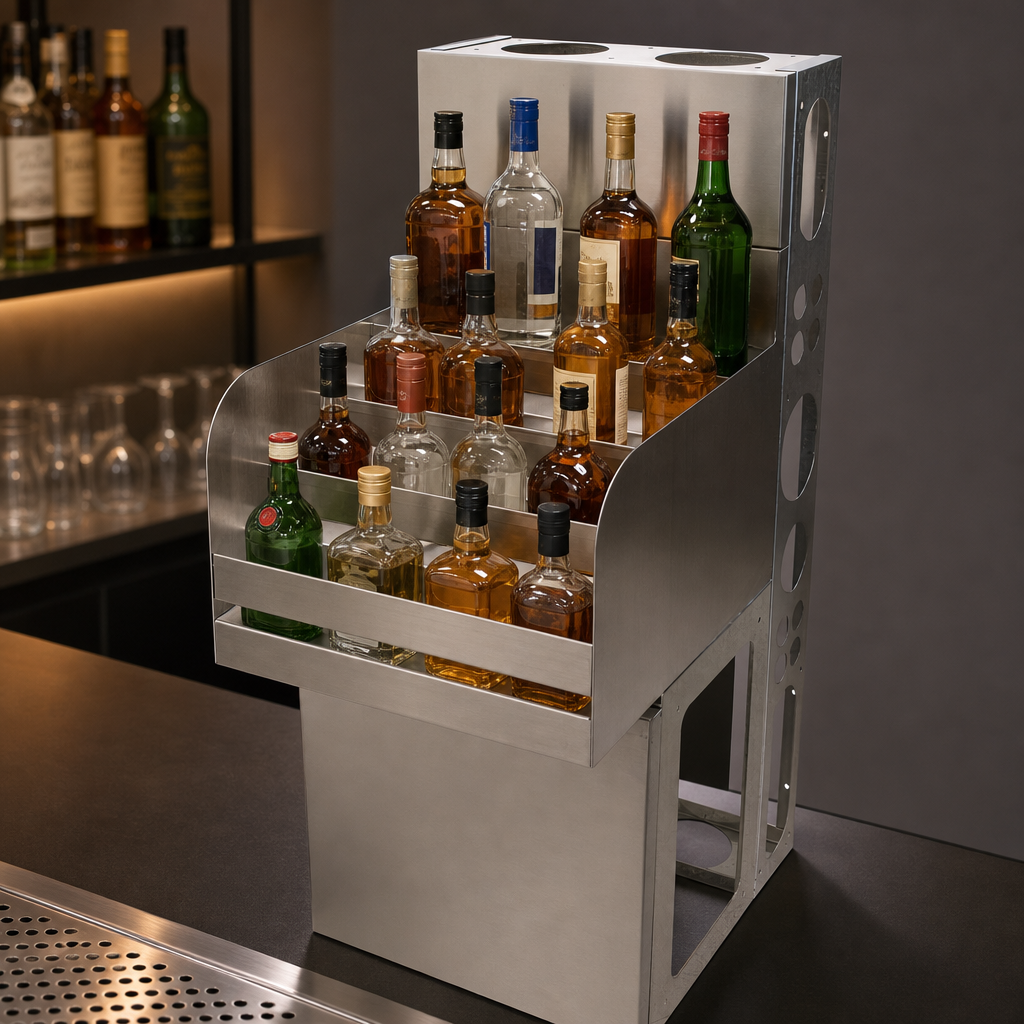 Four-Step Bottle Display