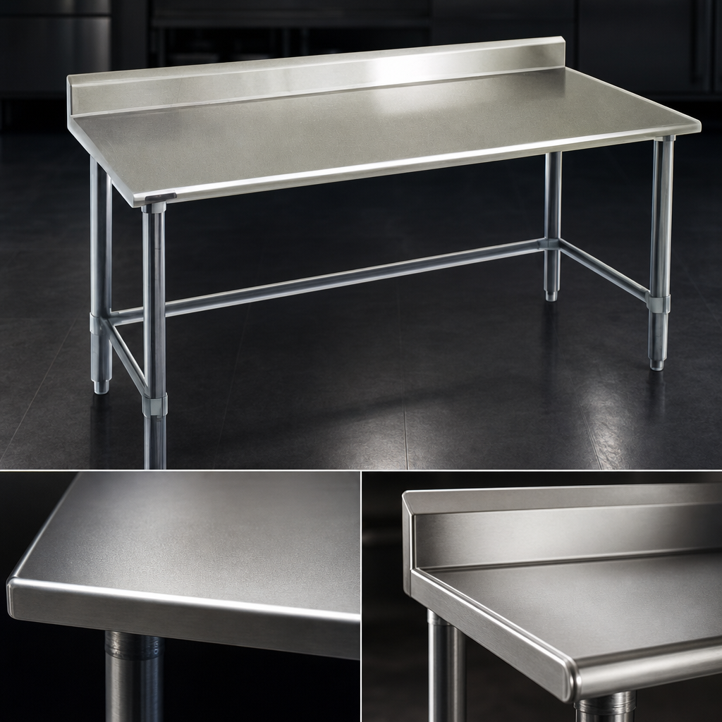 16-Gauge Stainless Steel Top