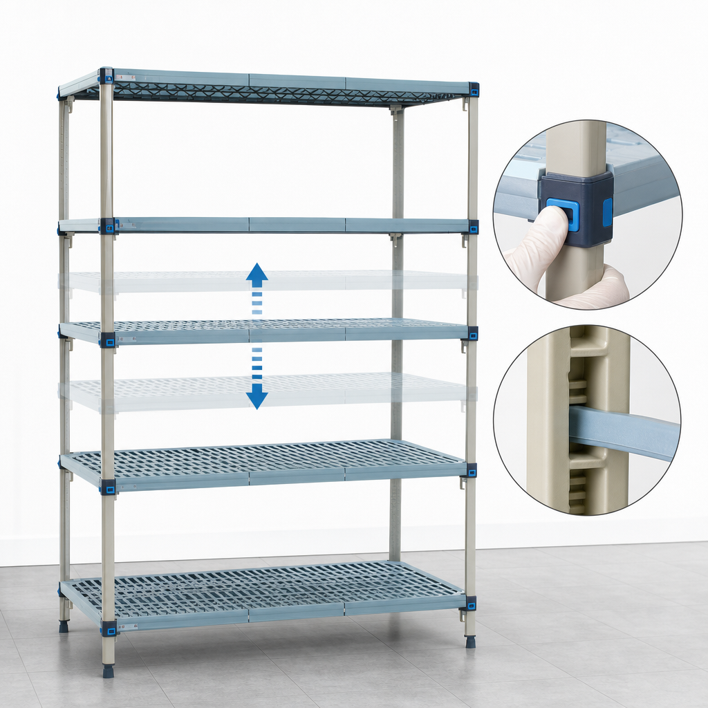 Quick-Adjust Shelves