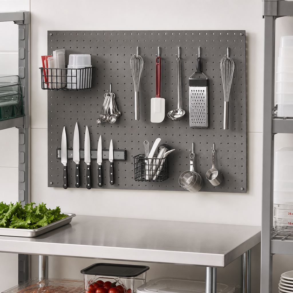 Wall-Mounted Pegboard
