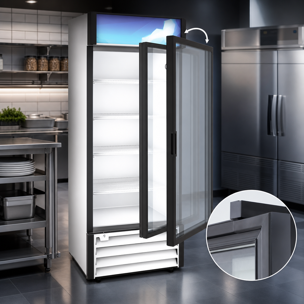 Self-Closing Glass Door