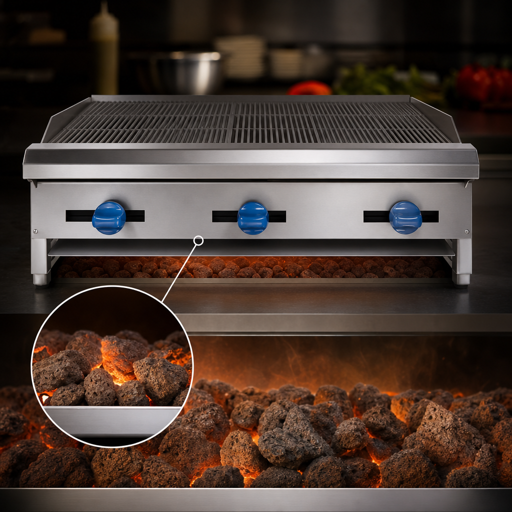 Lava Rock Heating Source
