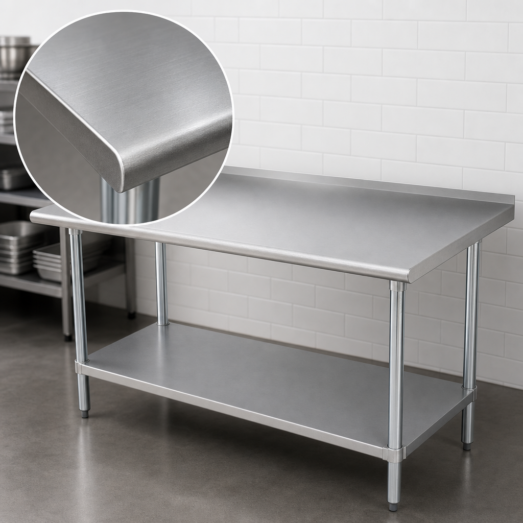 14-Gauge 304 Stainless Steel Top