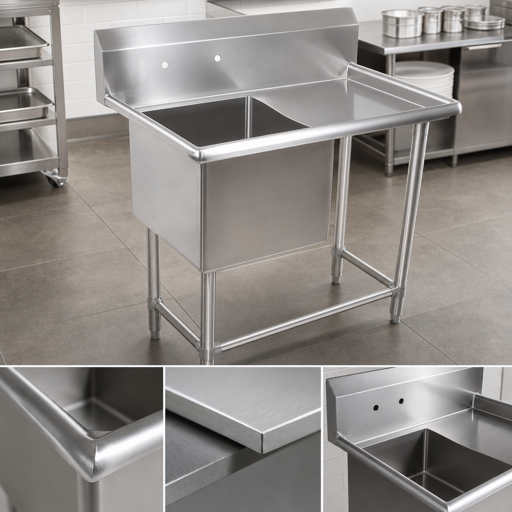 16-Gauge 300 Series Stainless Steel Construction