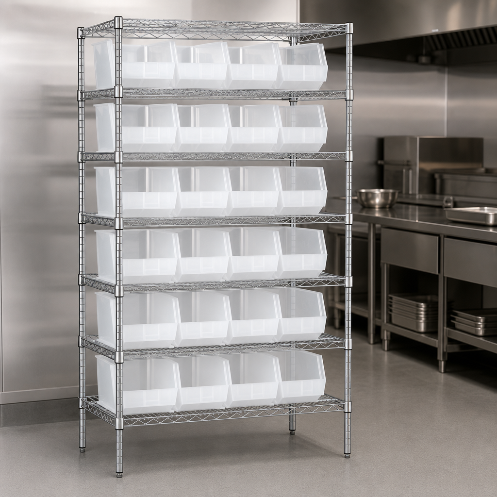 Stationary Wire Shelving
