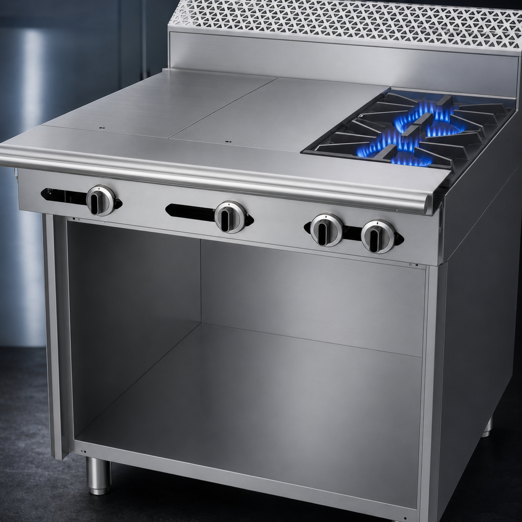 Two 35,000 BTU Open Burners