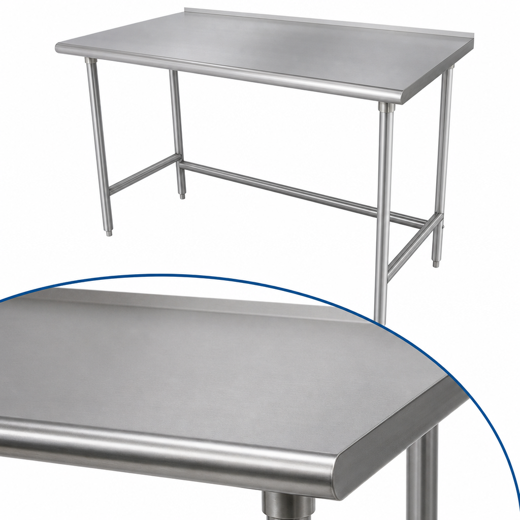 16-Gauge 304 Stainless Steel Top