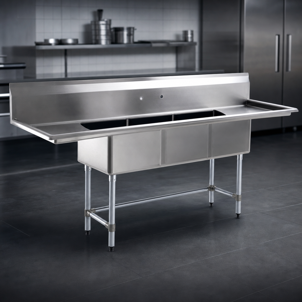 16-Gauge 304 Stainless Steel Construction
