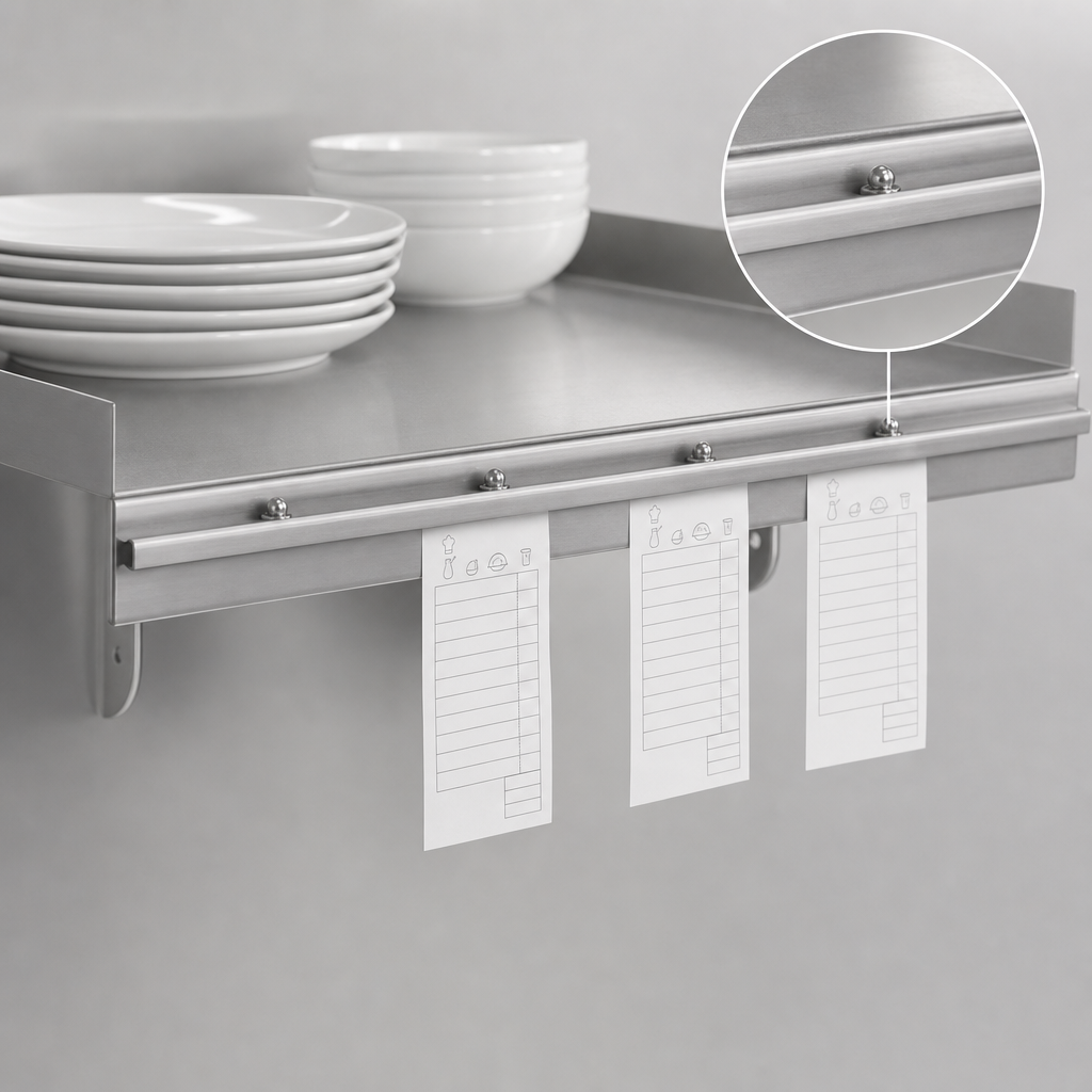 Front-Mounted Ticket Rail