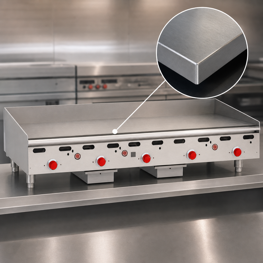 1-Inch Polished Steel Plate