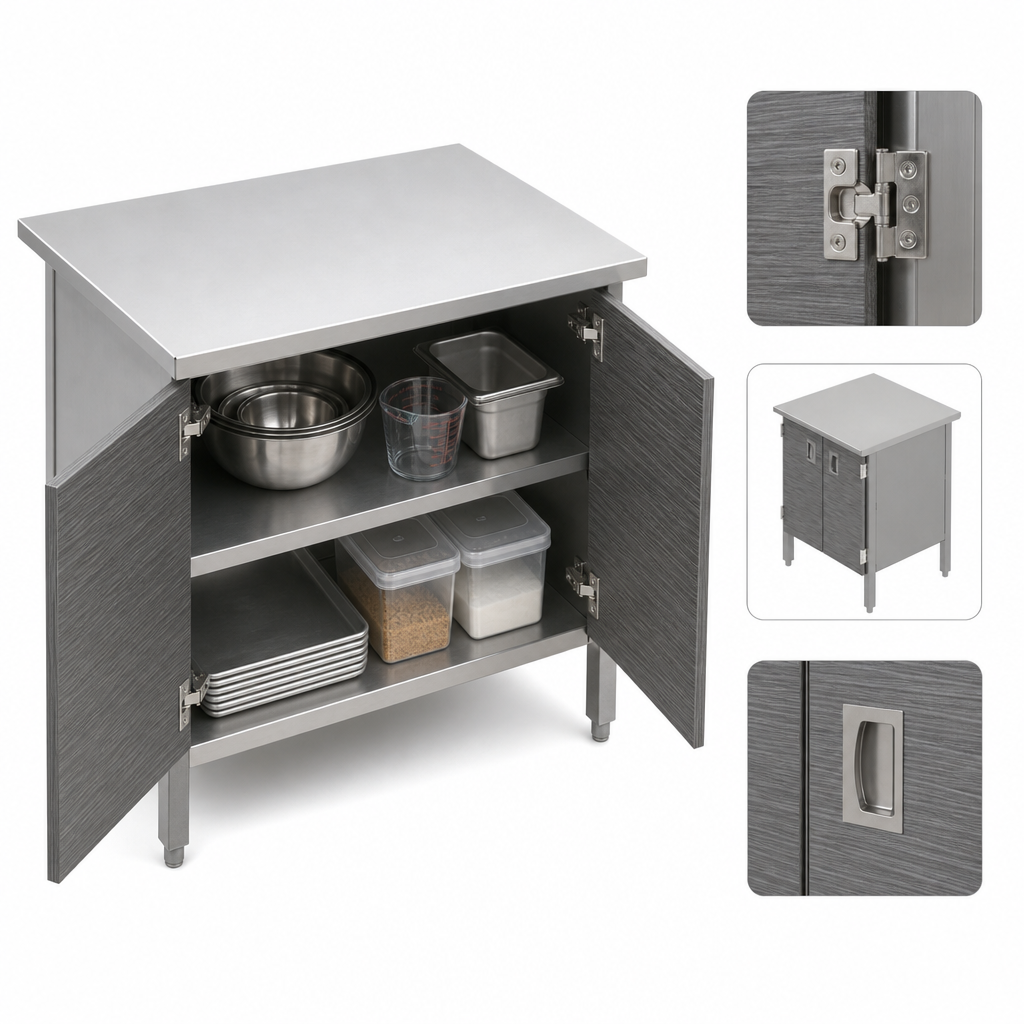 Cabinet Base with Hinged Doors