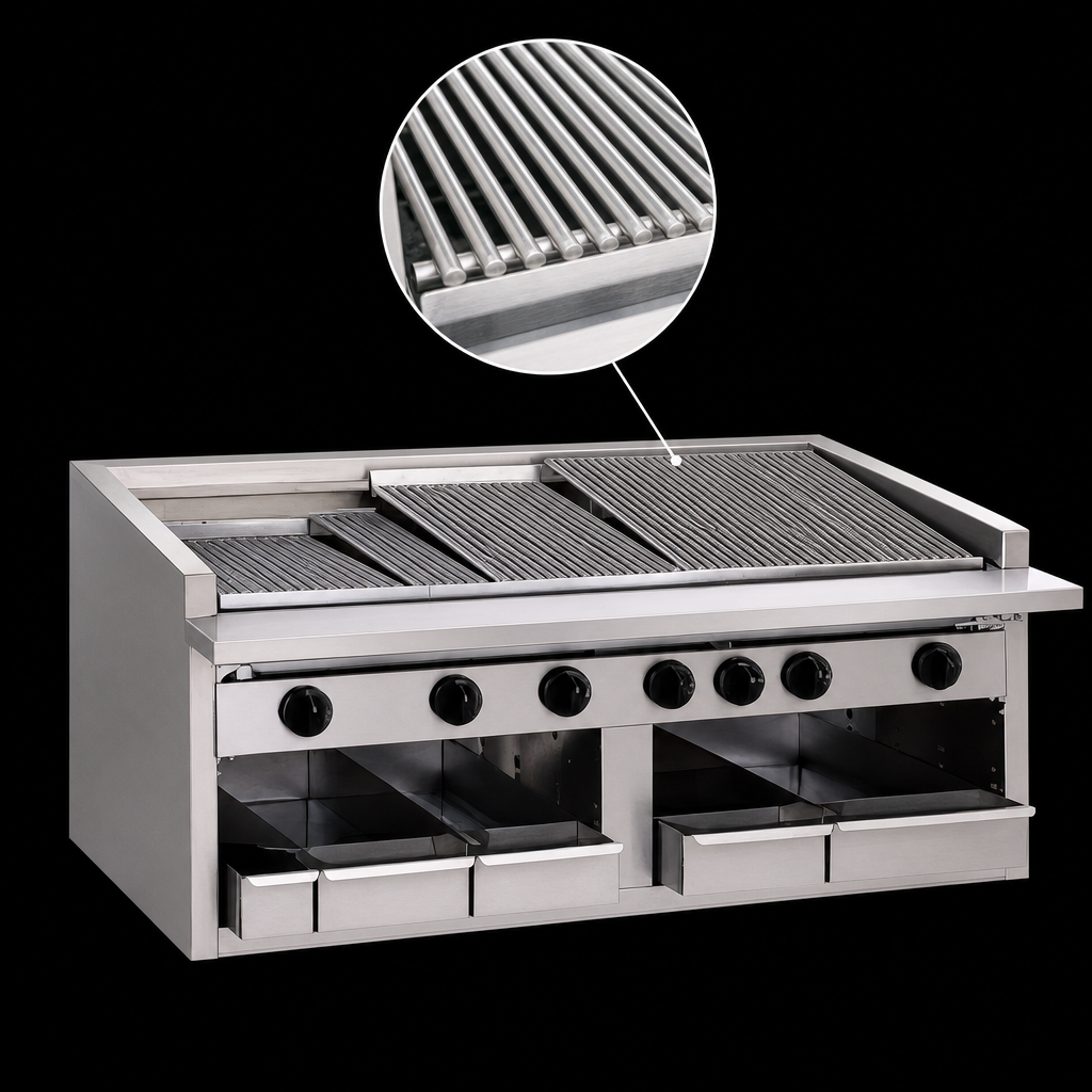 Free-Floating Round Rod Top Grate