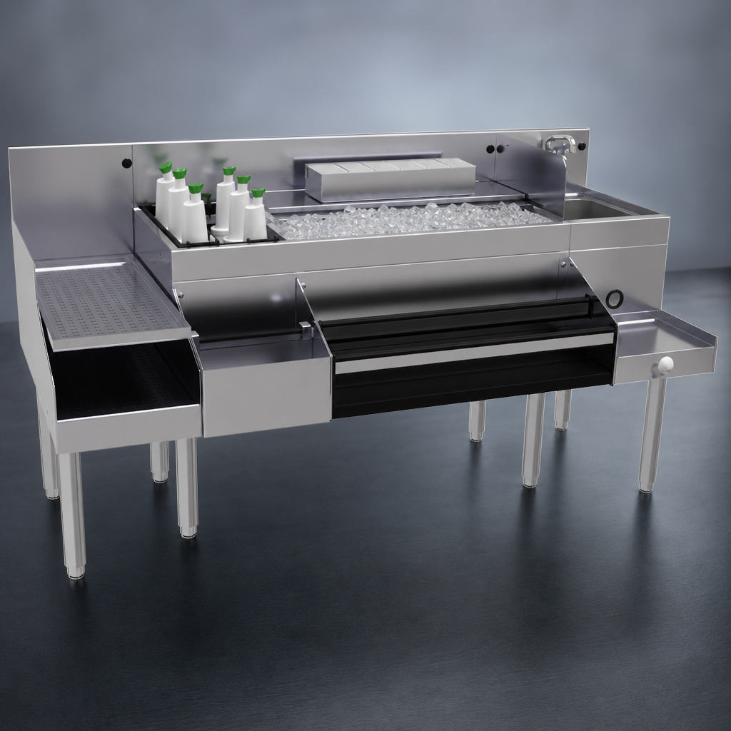 42-Inch Combo Ice Bin with Cold Plate