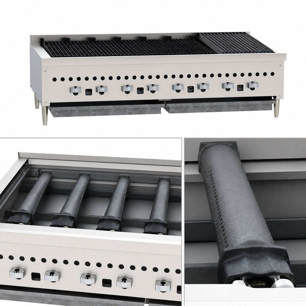 Four Cast Iron Burners