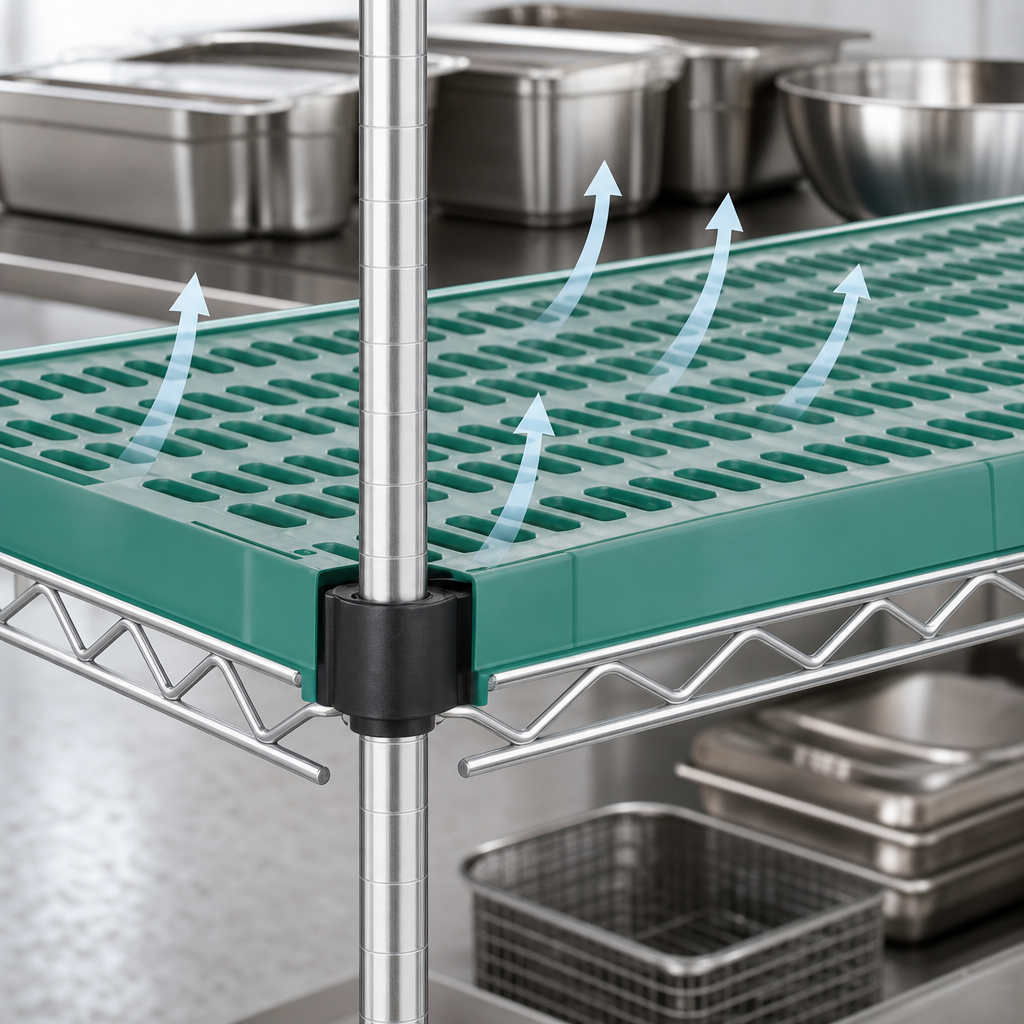 Louvered Shelf Surface