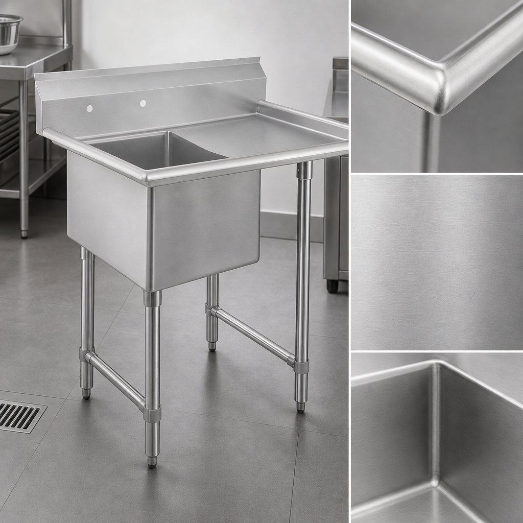 16-Gauge Stainless Steel Construction