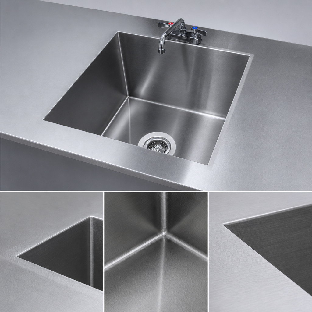Welded Sink Into Table Top