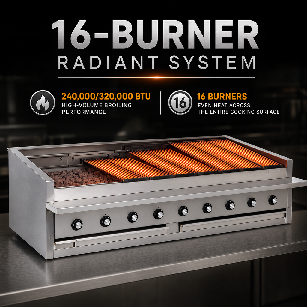 16-Burner Radiant System