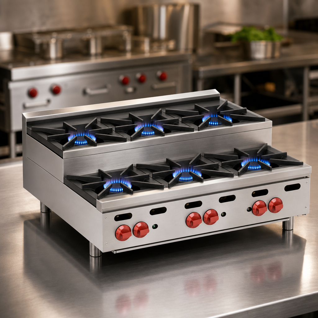 Six-Burner High-Output Design
