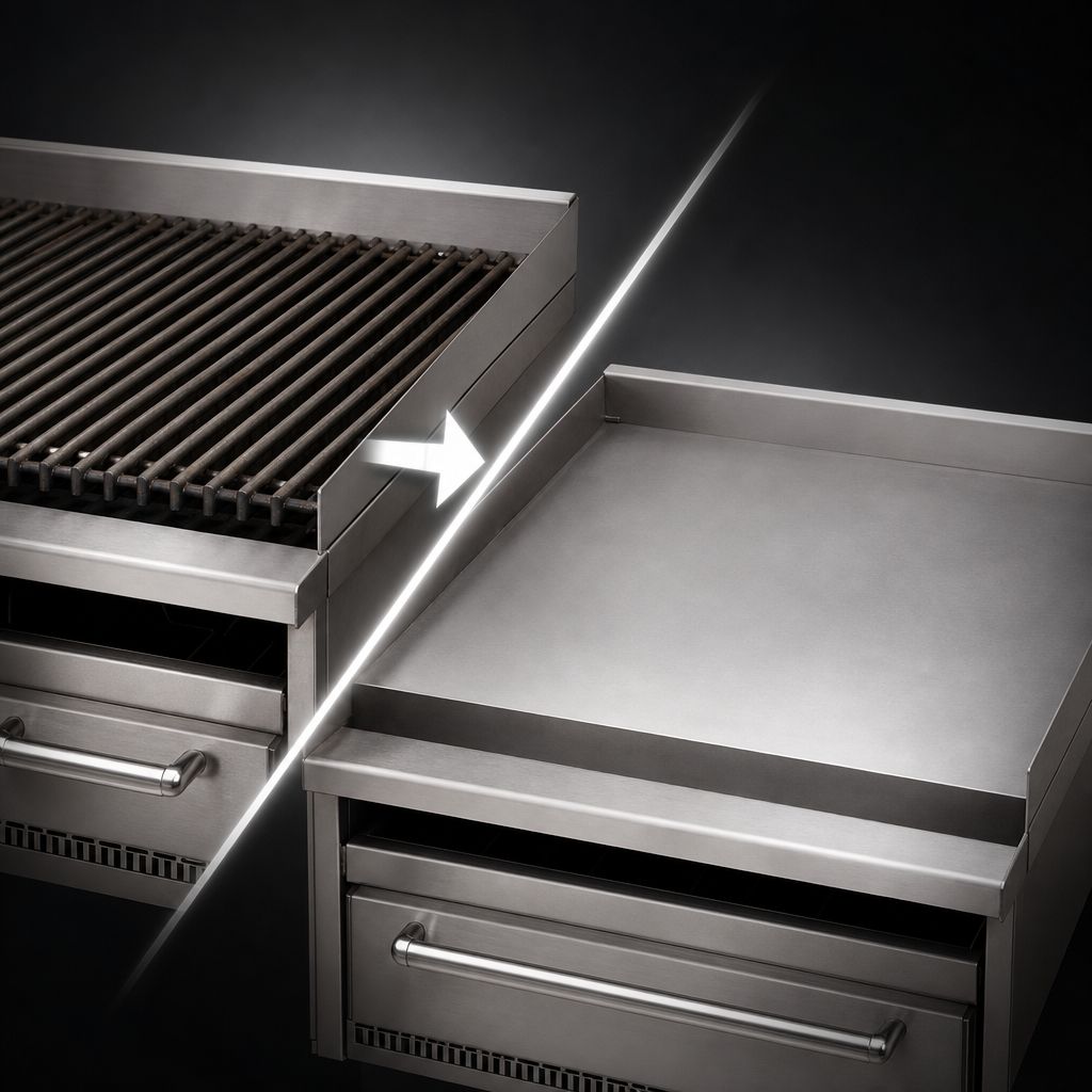 Charbroiler-to-Griddle Conversion