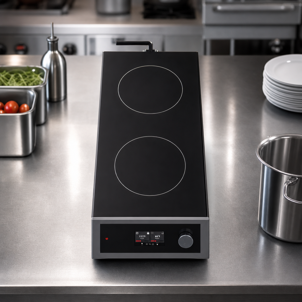 Front-To-Back Double Hob Layout
