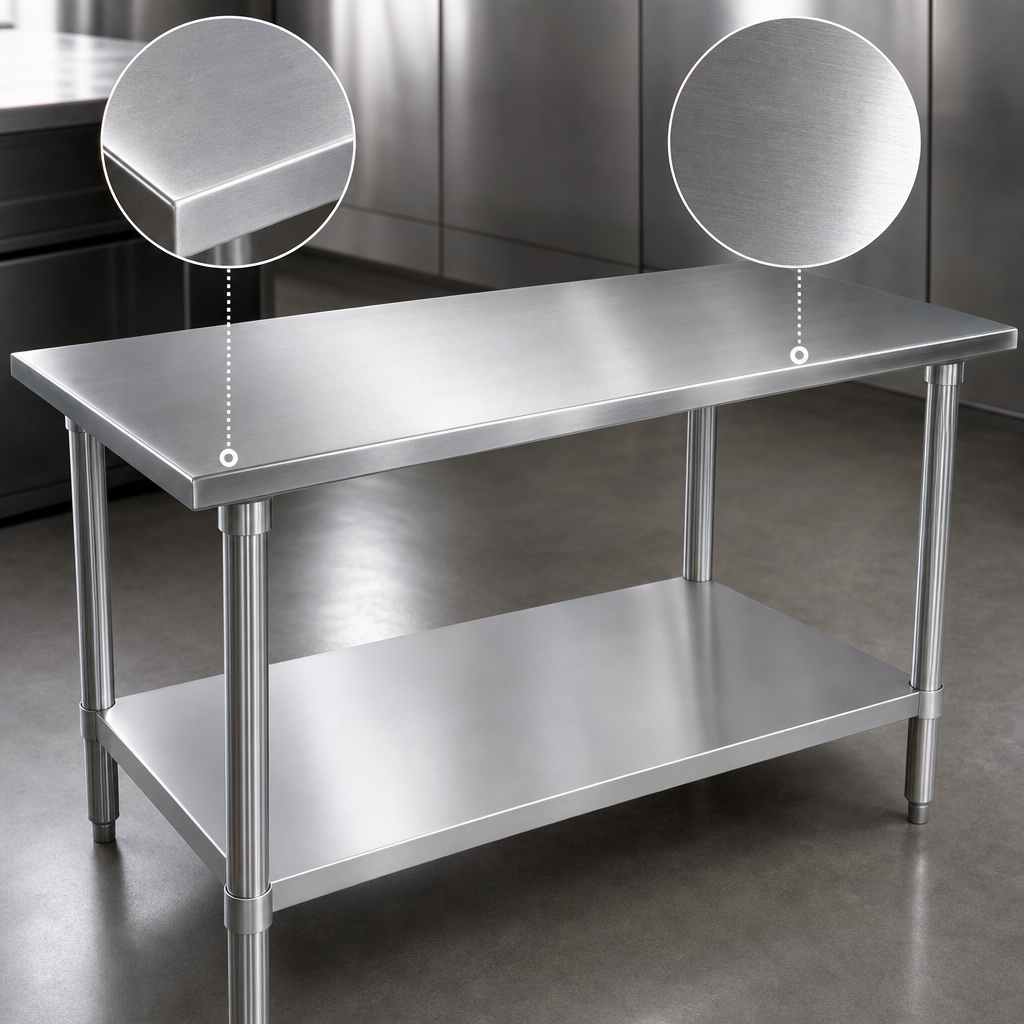 16-Gauge Stainless Steel Top
