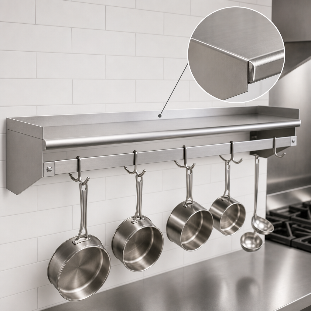 16-Gauge Stainless Steel Shelf