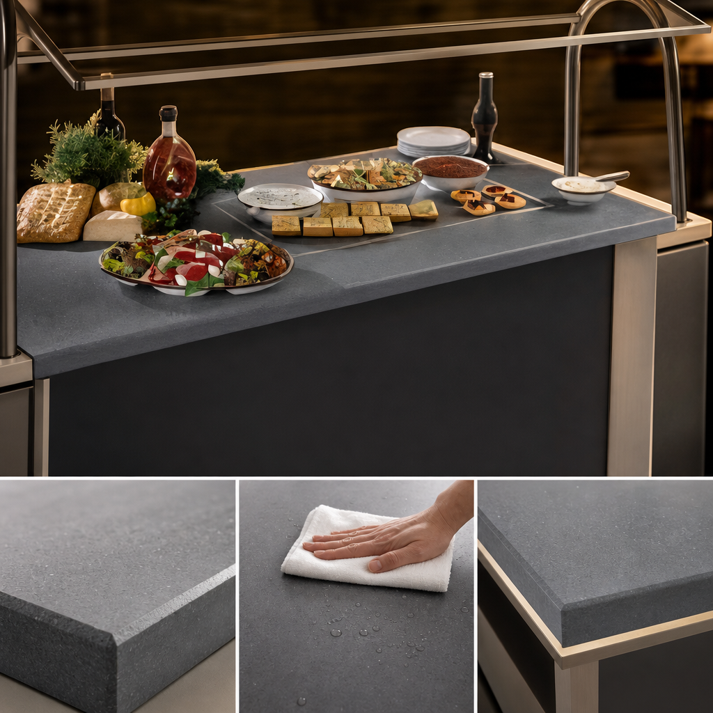 Food-Safe Simulated Stone Surface