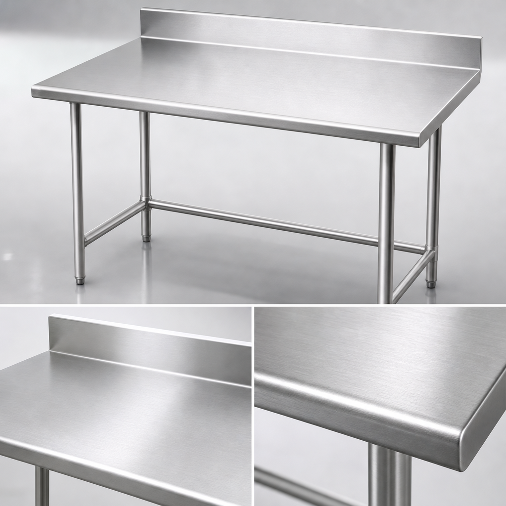 16-Gauge 304 Stainless Steel Top