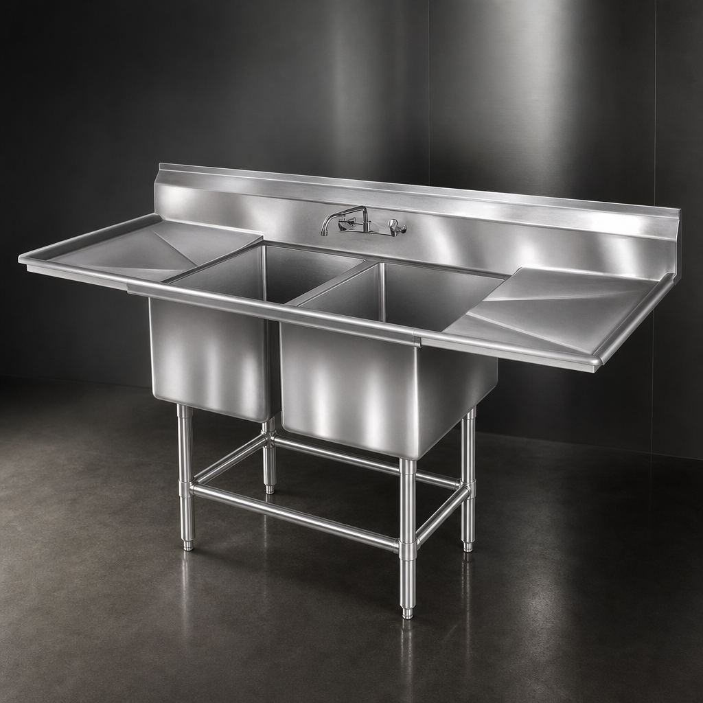 14-Gauge 300 Series Stainless Steel Construction