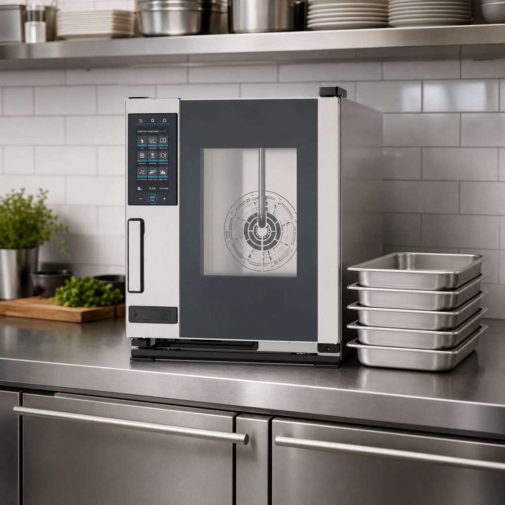 Compact 5-Pan Countertop Footprint