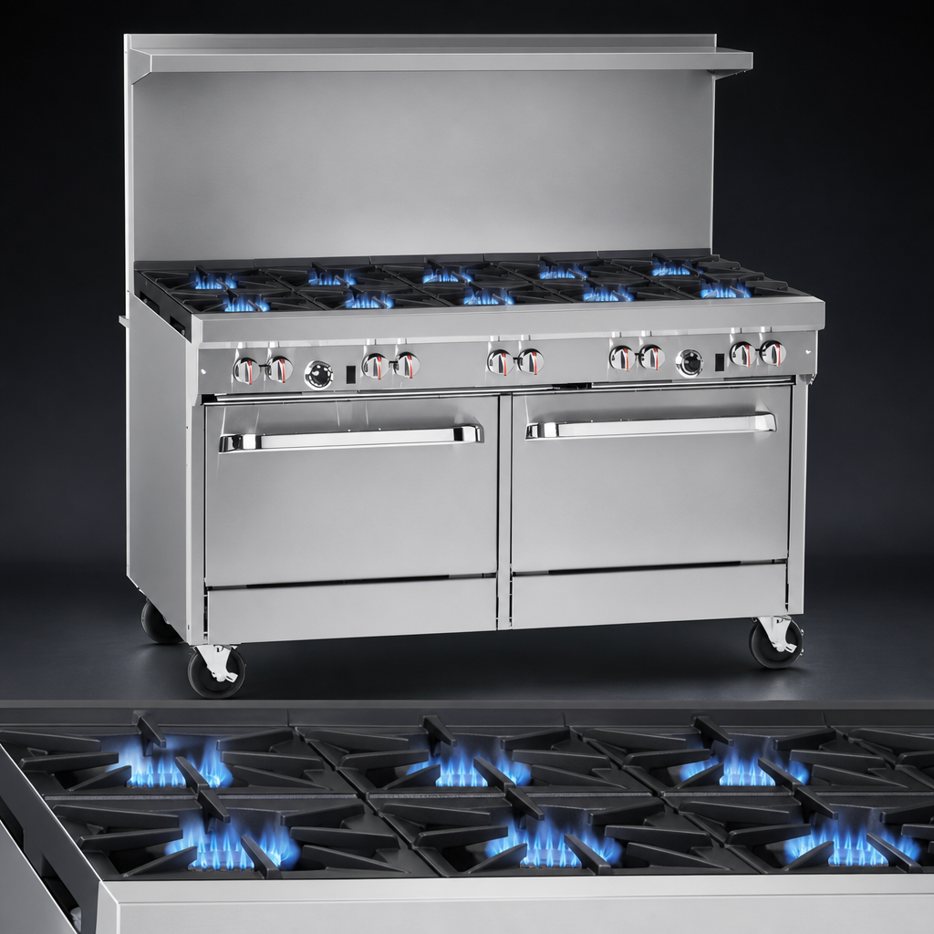 10 High-Output Open Burners