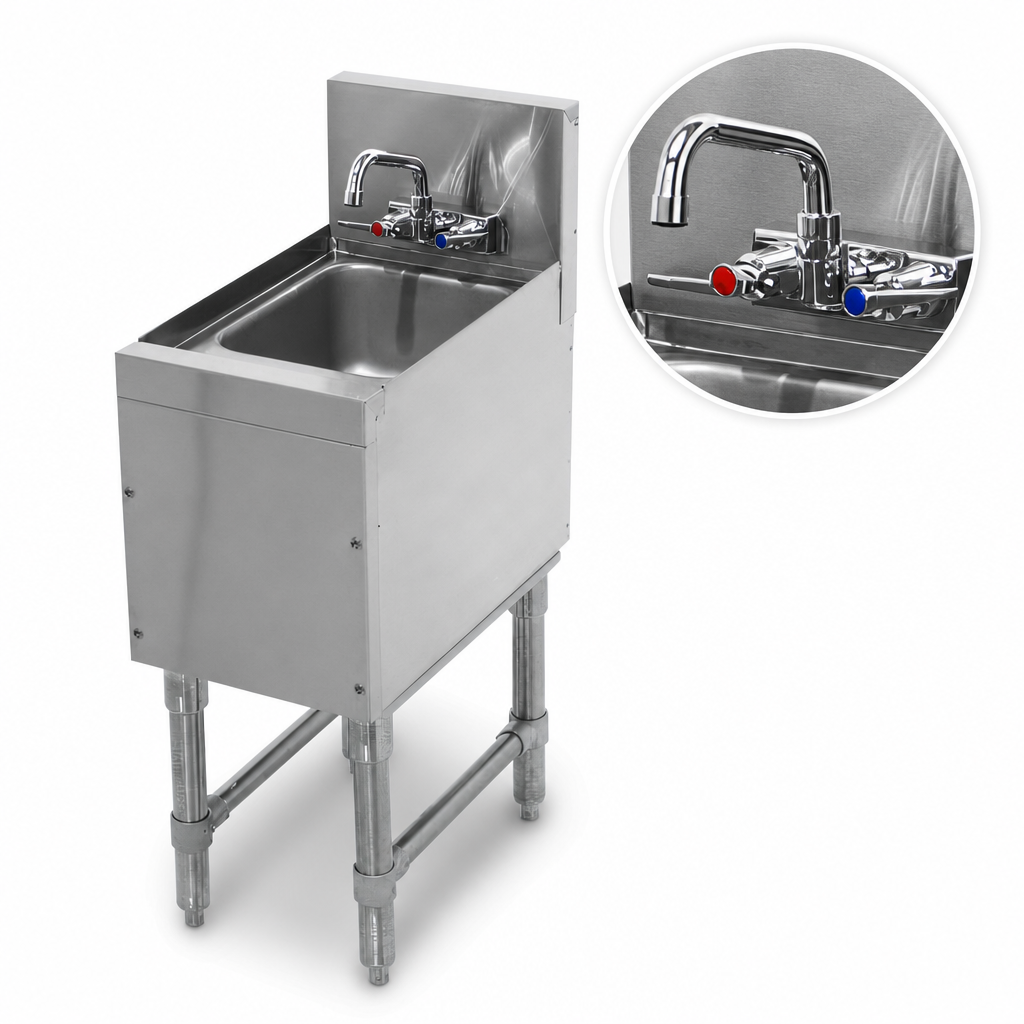 Included Splash-Mount Faucet
