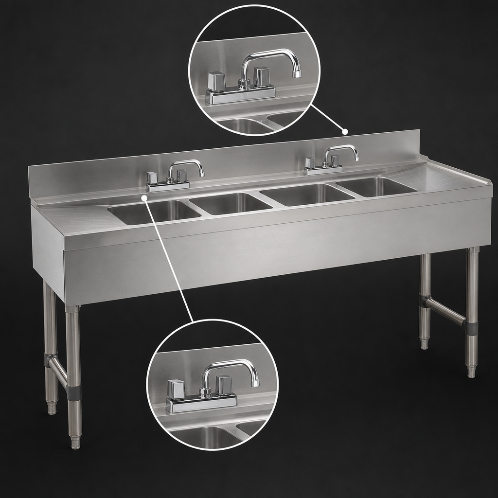 Dual Deck-Mount Faucets