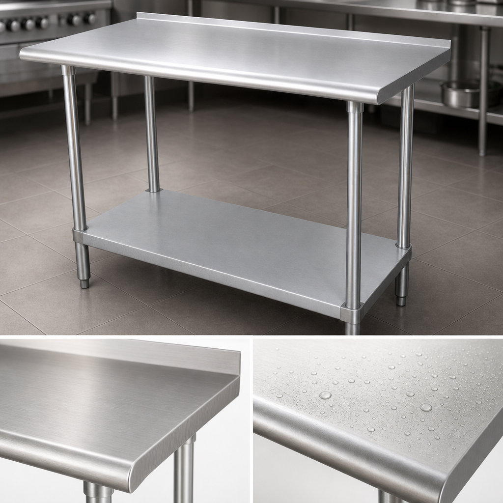 14-Gauge 304 Stainless Steel Top