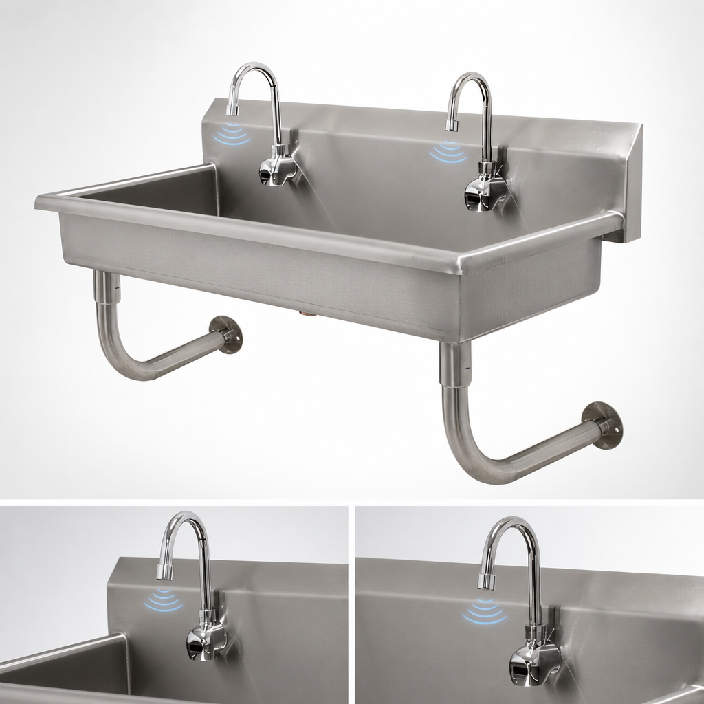 Two Electronic Faucets