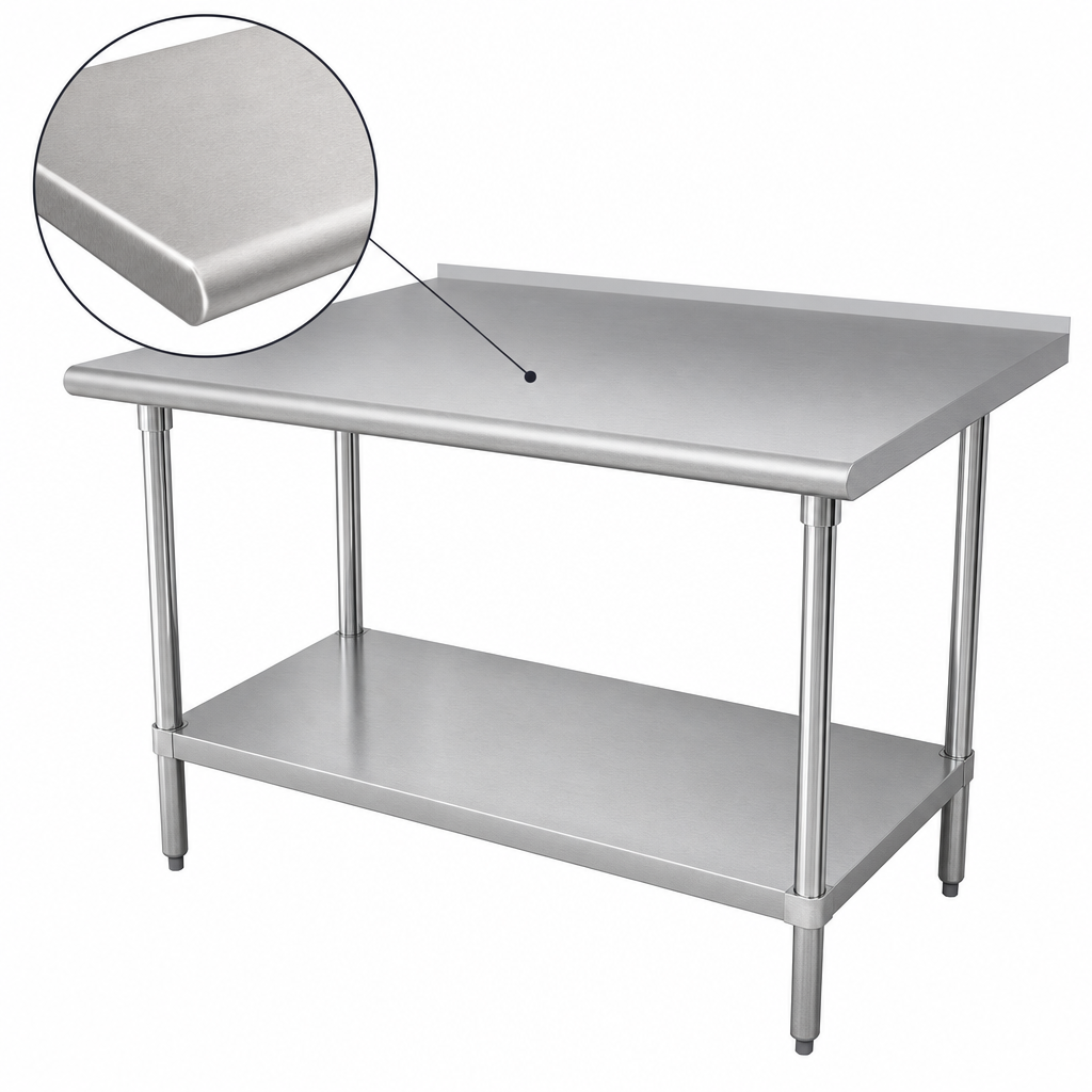 16-Gauge 304 Stainless Steel Top