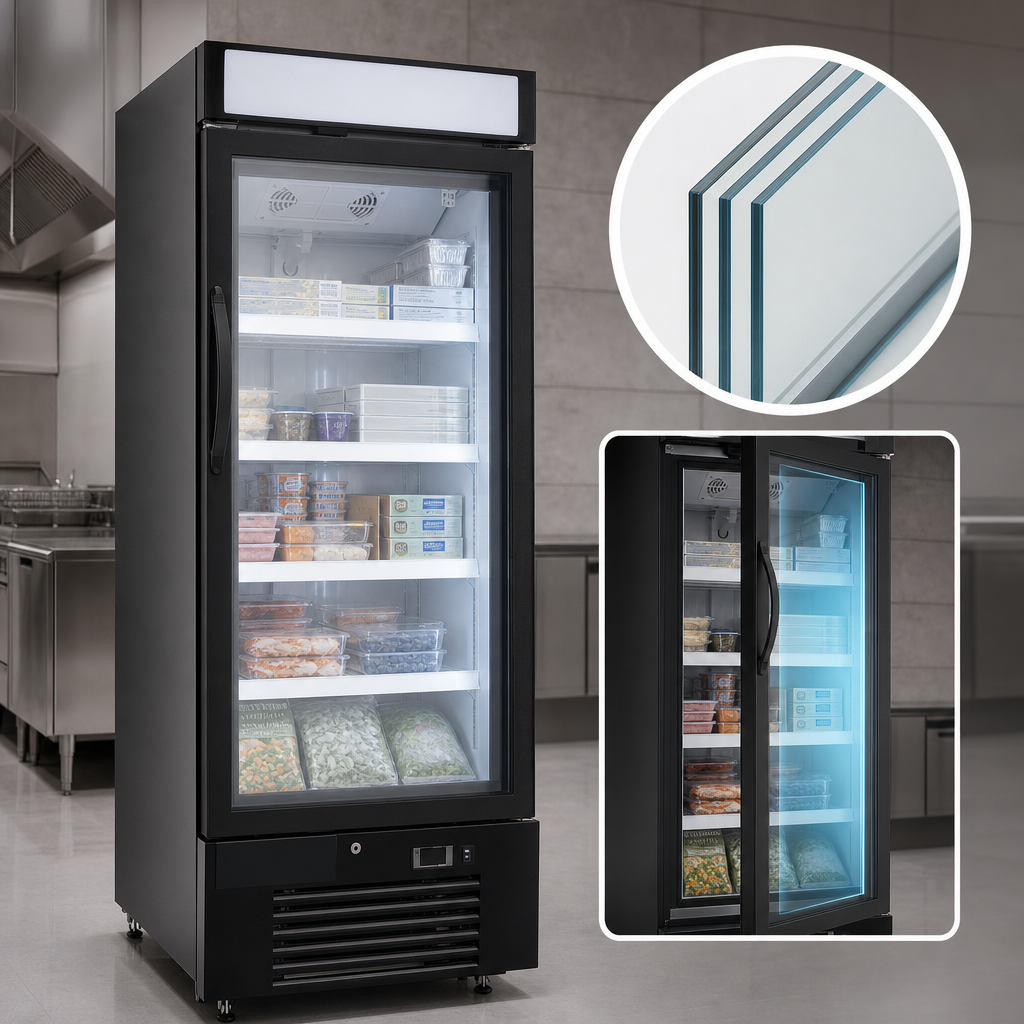 Triple-Pane Heated Glass Door