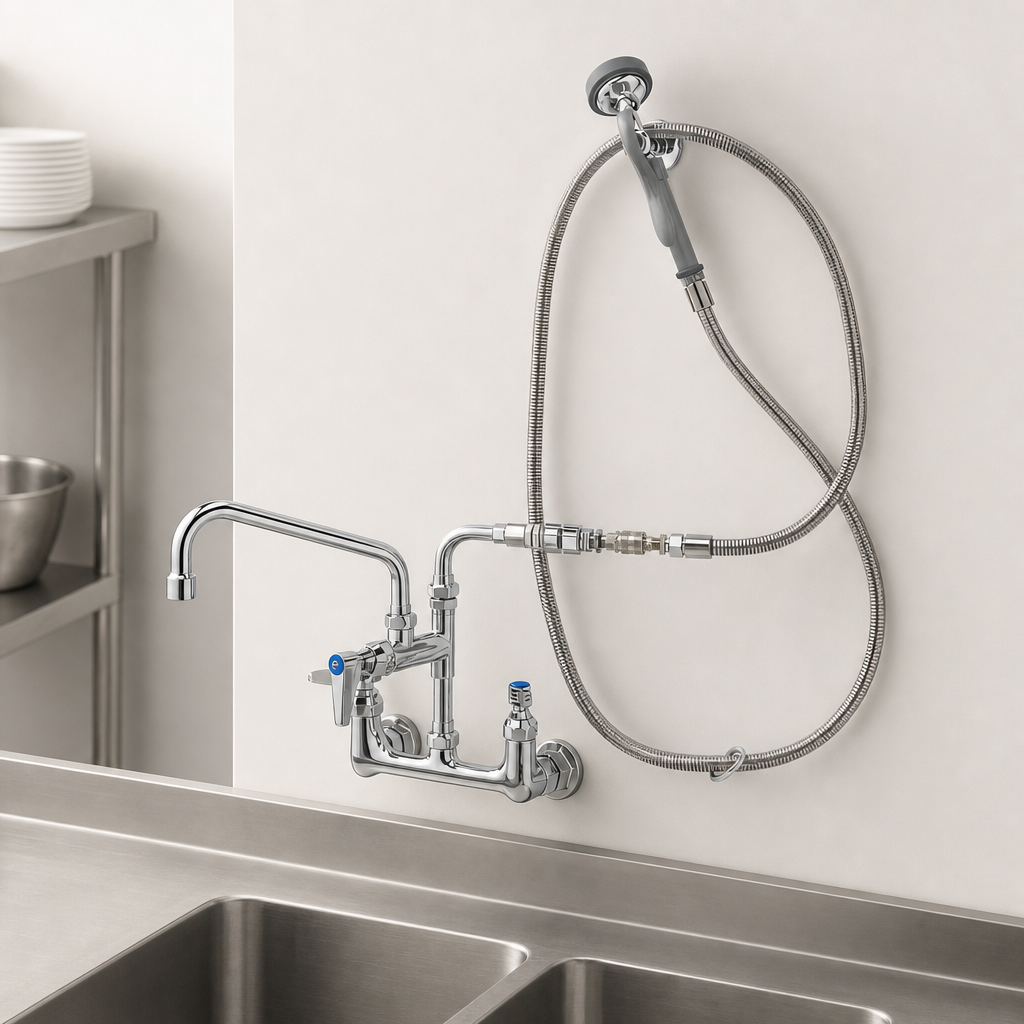 Wall-Mount Mixing Faucet